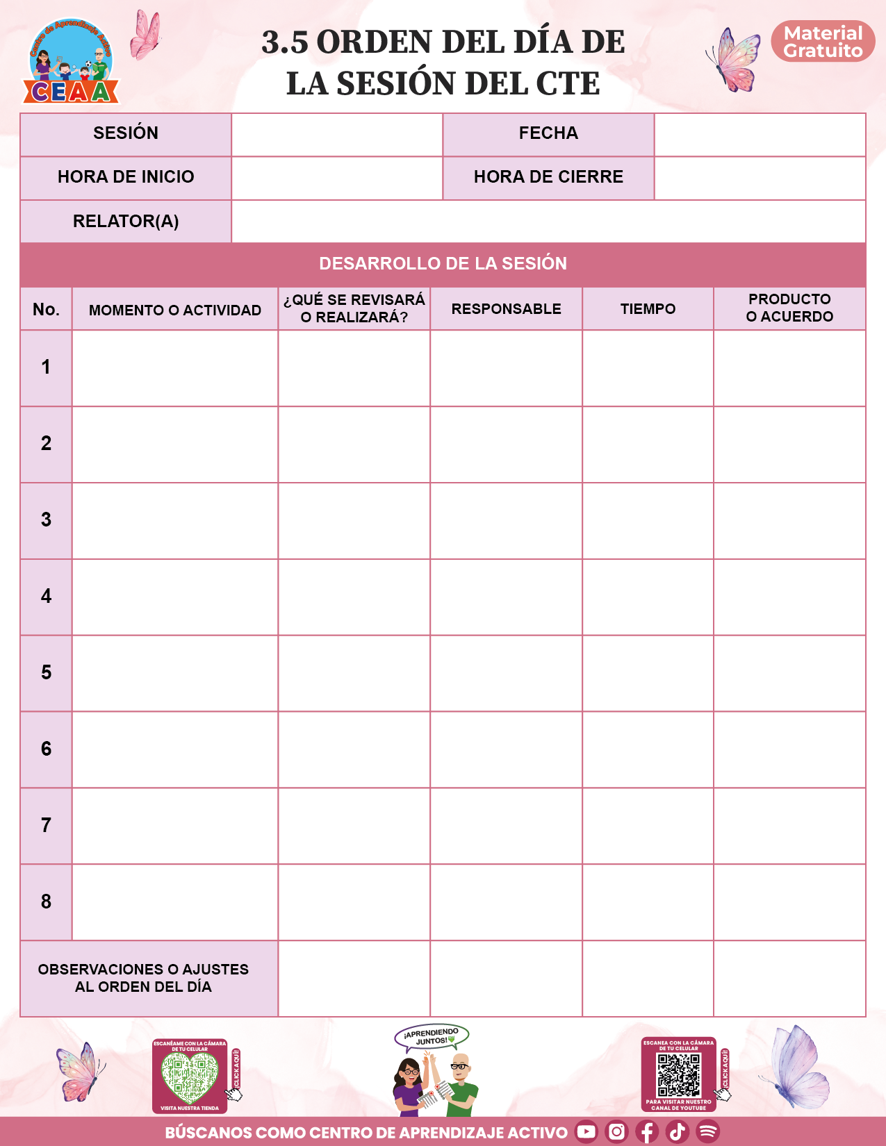 BITÁCORA PARA LA ORGANIZACIÓN Y SEGUIMIENTO DEL CONSEJO TÉCNICO ESCOLAR V2 en PDF