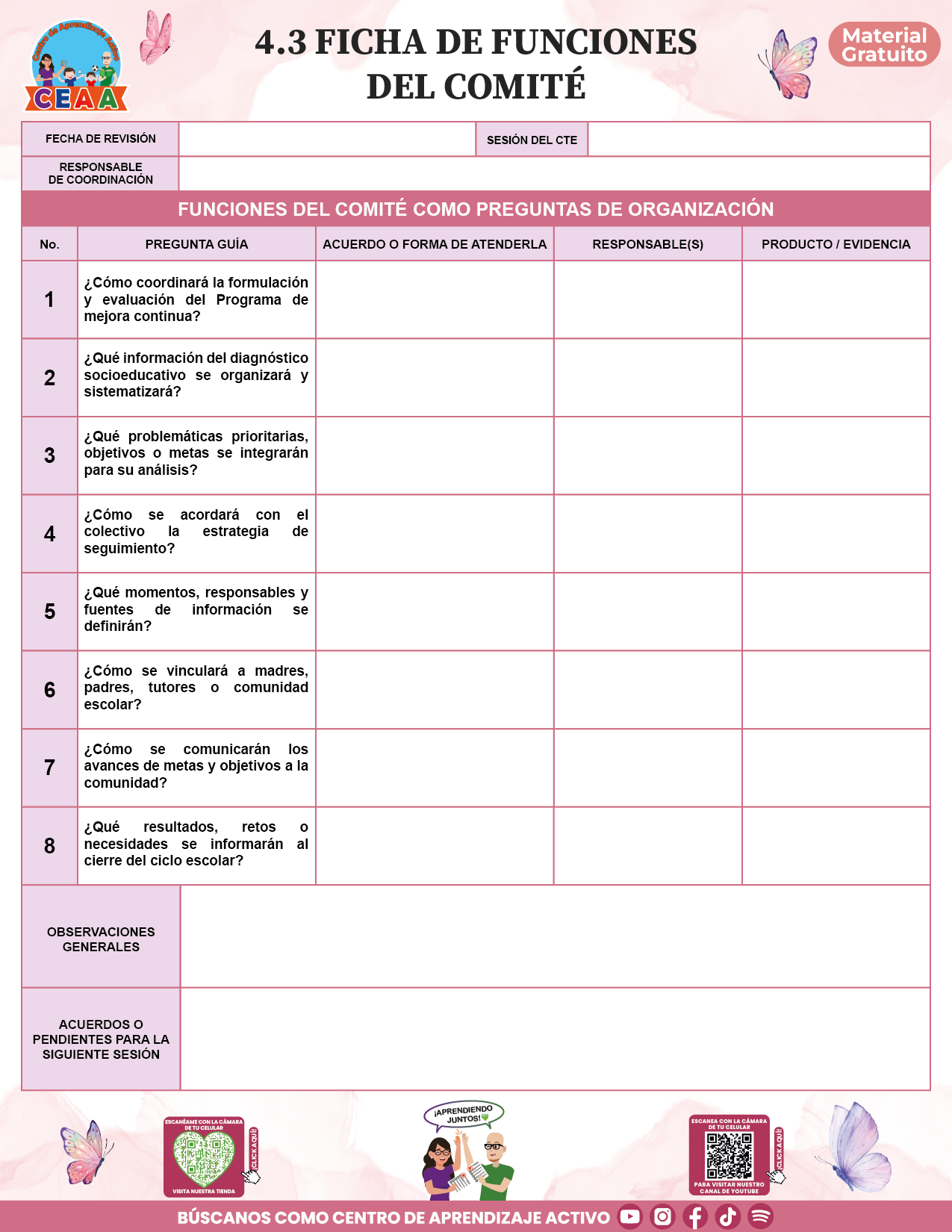 BITÁCORA PARA LA ORGANIZACIÓN Y SEGUIMIENTO DEL CONSEJO TÉCNICO ESCOLAR V2 en PDF
