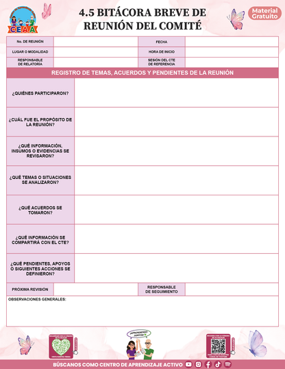 BITÁCORA PARA LA ORGANIZACIÓN Y SEGUIMIENTO DEL CONSEJO TÉCNICO ESCOLAR V2 en PDF