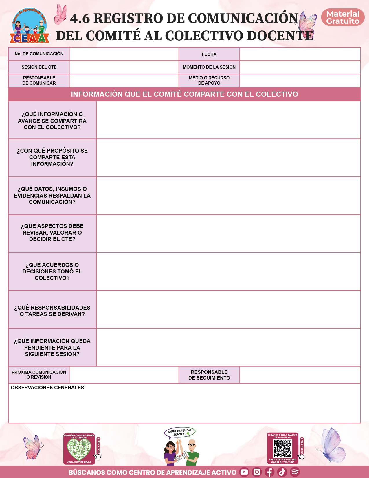 BITÁCORA PARA LA ORGANIZACIÓN Y SEGUIMIENTO DEL CONSEJO TÉCNICO ESCOLAR V2 en PDF