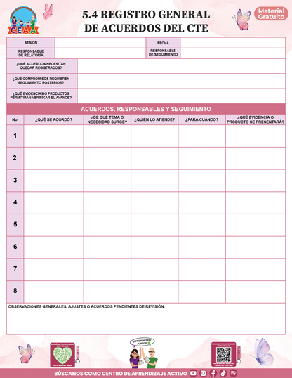 BITÁCORA PARA LA ORGANIZACIÓN Y SEGUIMIENTO DEL CONSEJO TÉCNICO ESCOLAR V2 en PDF