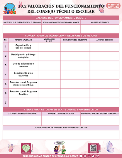 BITÁCORA PARA LA ORGANIZACIÓN Y SEGUIMIENTO DEL CONSEJO TÉCNICO ESCOLAR V2 en PDF