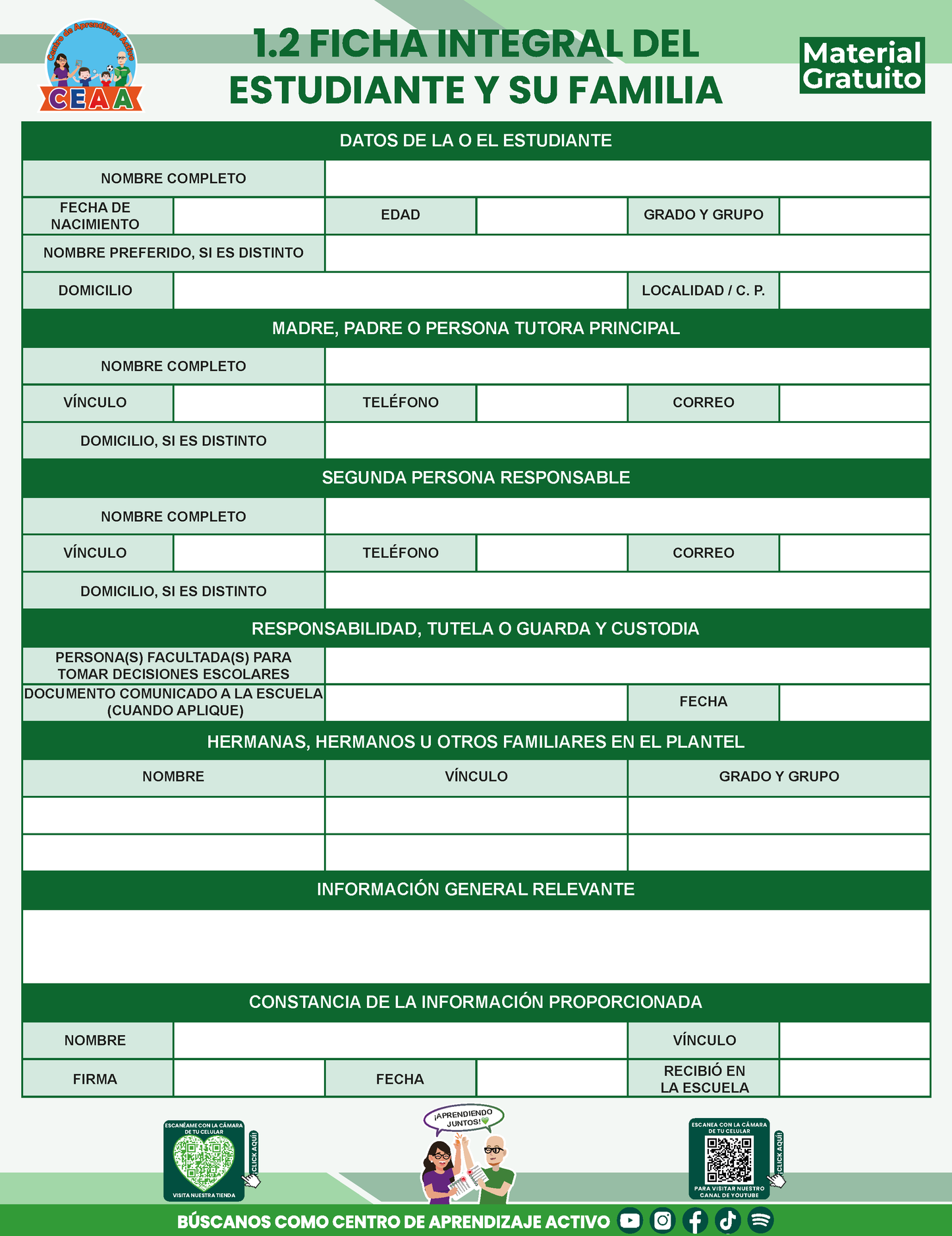 BITÁCORA PARA LA ORGANIZACIÓN Y SEGUIMIENTO PARA LA ATENCIÓN A MADRES Y PADRES DE FAMILIA V3 en PDF