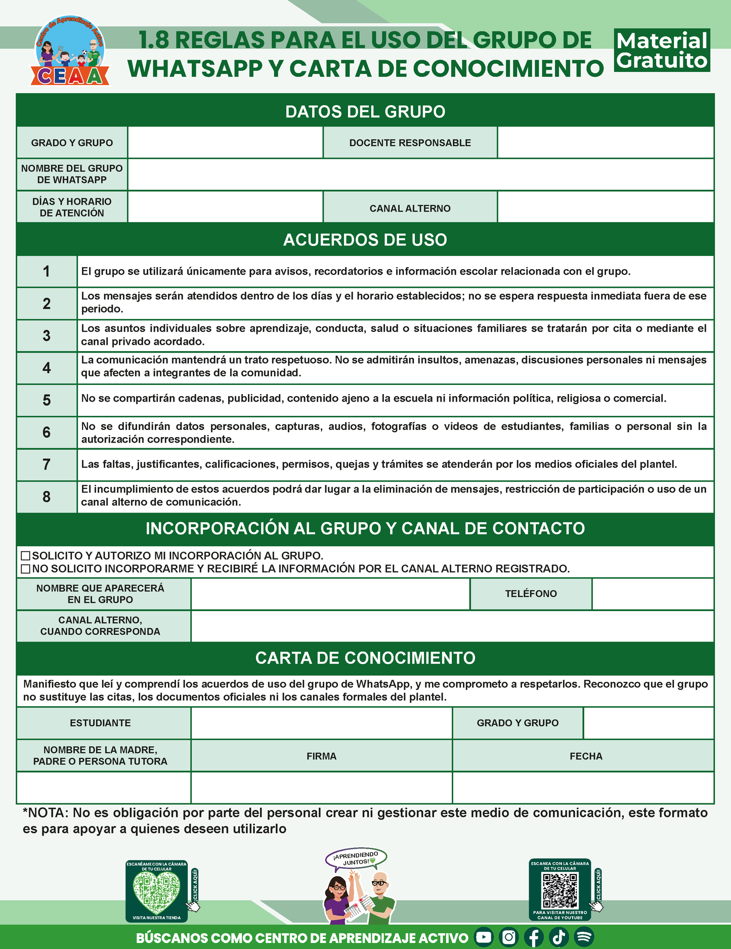 BITÁCORA PARA LA ORGANIZACIÓN Y SEGUIMIENTO PARA LA ATENCIÓN A MADRES Y PADRES DE FAMILIA V3 en PDF
