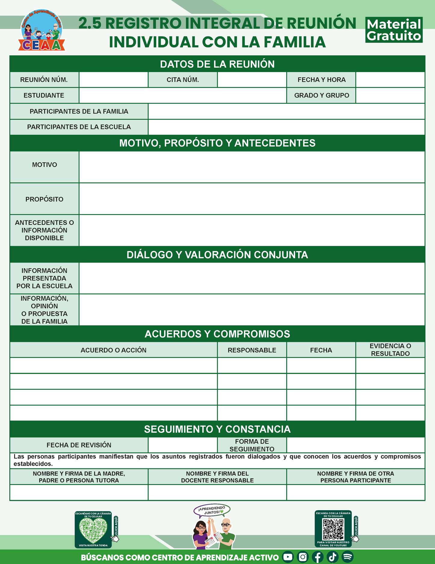 BITÁCORA PARA LA ORGANIZACIÓN Y SEGUIMIENTO PARA LA ATENCIÓN A MADRES Y PADRES DE FAMILIA V3 en PDF