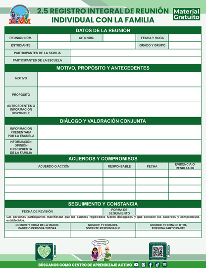 BITÁCORA PARA LA ORGANIZACIÓN Y SEGUIMIENTO PARA LA ATENCIÓN A MADRES Y PADRES DE FAMILIA V3 en PDF