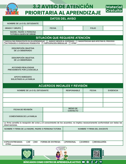 BITÁCORA PARA LA ORGANIZACIÓN Y SEGUIMIENTO PARA LA ATENCIÓN A MADRES Y PADRES DE FAMILIA V3 en PDF