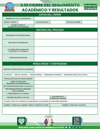 BITÁCORA PARA LA ORGANIZACIÓN Y SEGUIMIENTO PARA LA ATENCIÓN A MADRES Y PADRES DE FAMILIA V3 en PDF