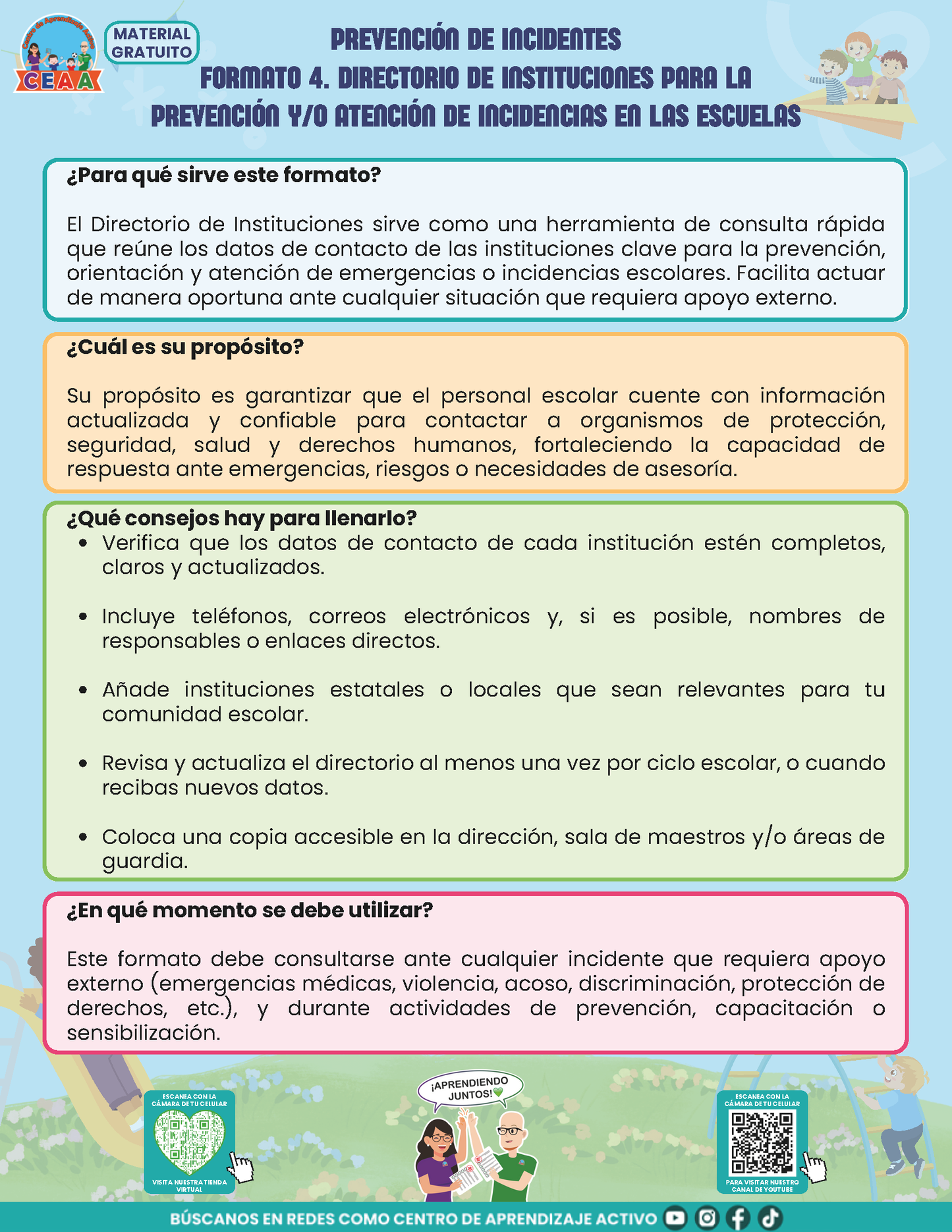 BITÁCORA PARA LA PREVENCIÓN, REGISTRO Y ATENCIÓN DE INCIDENCIAS Y ACOSO ESCOLAR - V1