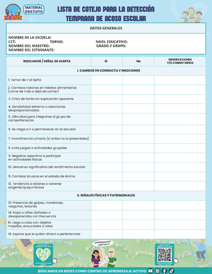 Bitácora Para la Prevención. Registro y Atención de Incidentes y Acoso Escolar Versión 1