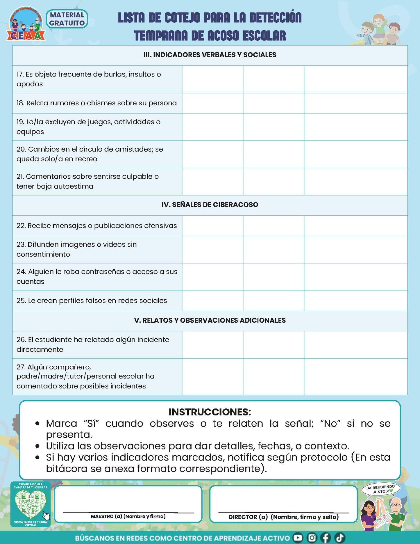 Bitácora Para la Prevención. Registro y Atención de Incidentes y Acoso Escolar Versión 1