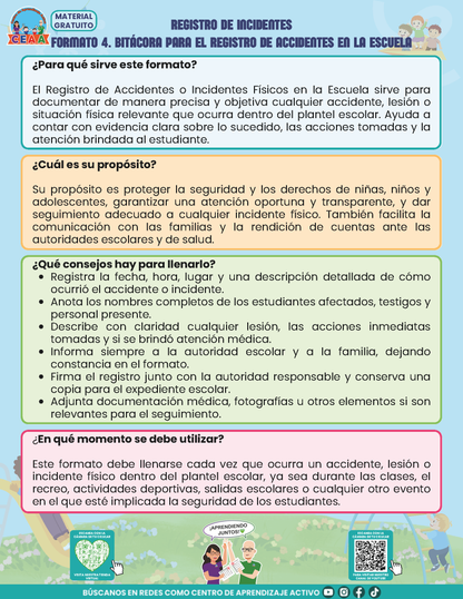 BITÁCORA PARA LA PREVENCIÓN, REGISTRO Y ATENCIÓN DE INCIDENCIAS Y ACOSO ESCOLAR - V1