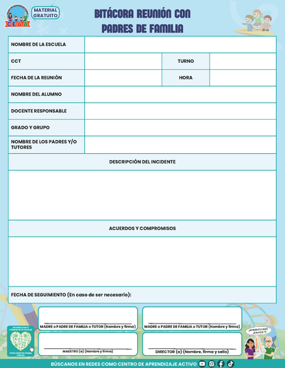Bitácora Para la Prevención. Registro y Atención de Incidentes y Acoso Escolar Versión 1