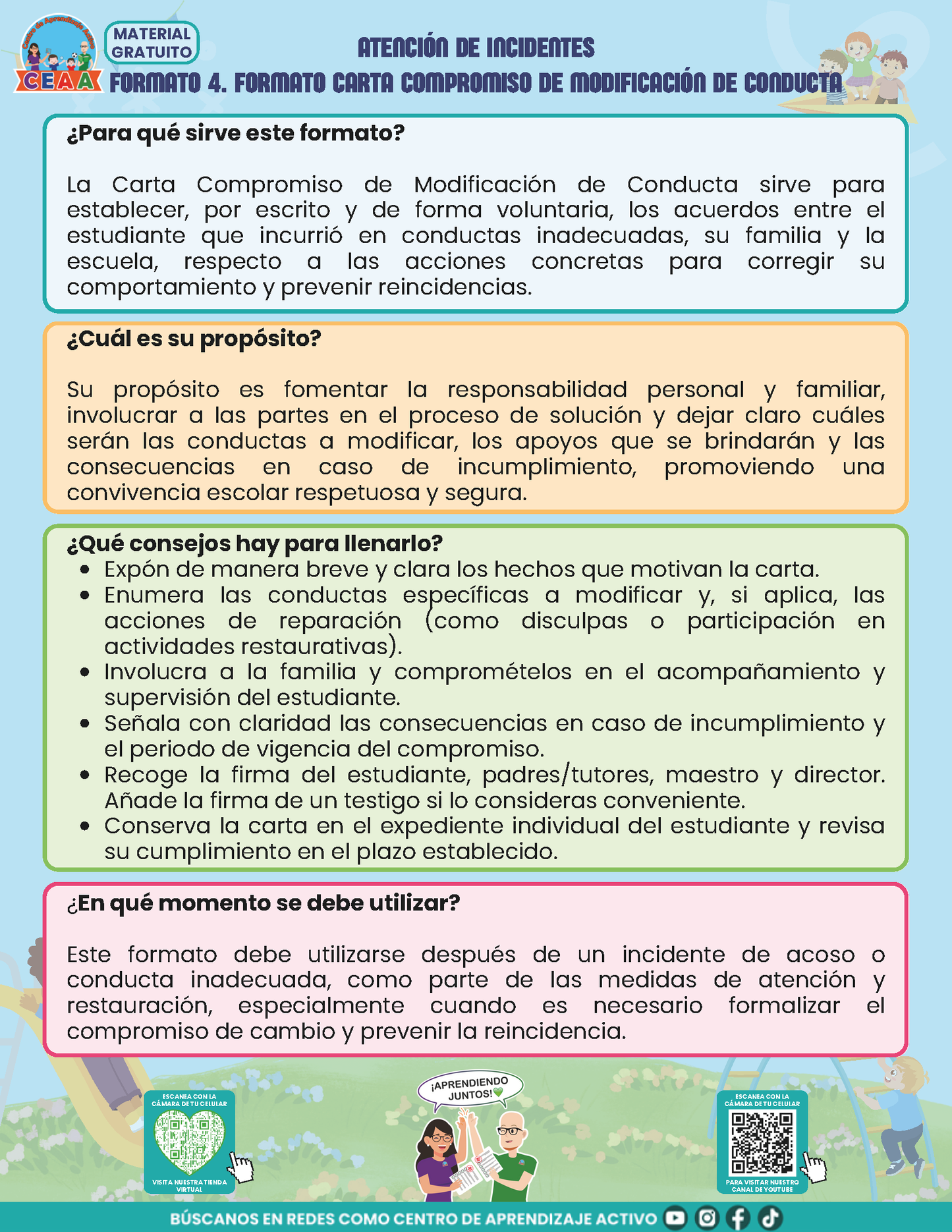 BITÁCORA PARA LA PREVENCIÓN, REGISTRO Y ATENCIÓN DE INCIDENCIAS Y ACOSO ESCOLAR - V1