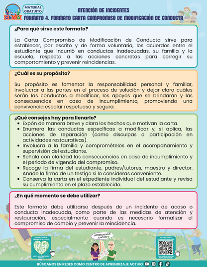 BITÁCORA PARA LA PREVENCIÓN, REGISTRO Y ATENCIÓN DE INCIDENCIAS Y ACOSO ESCOLAR - V1