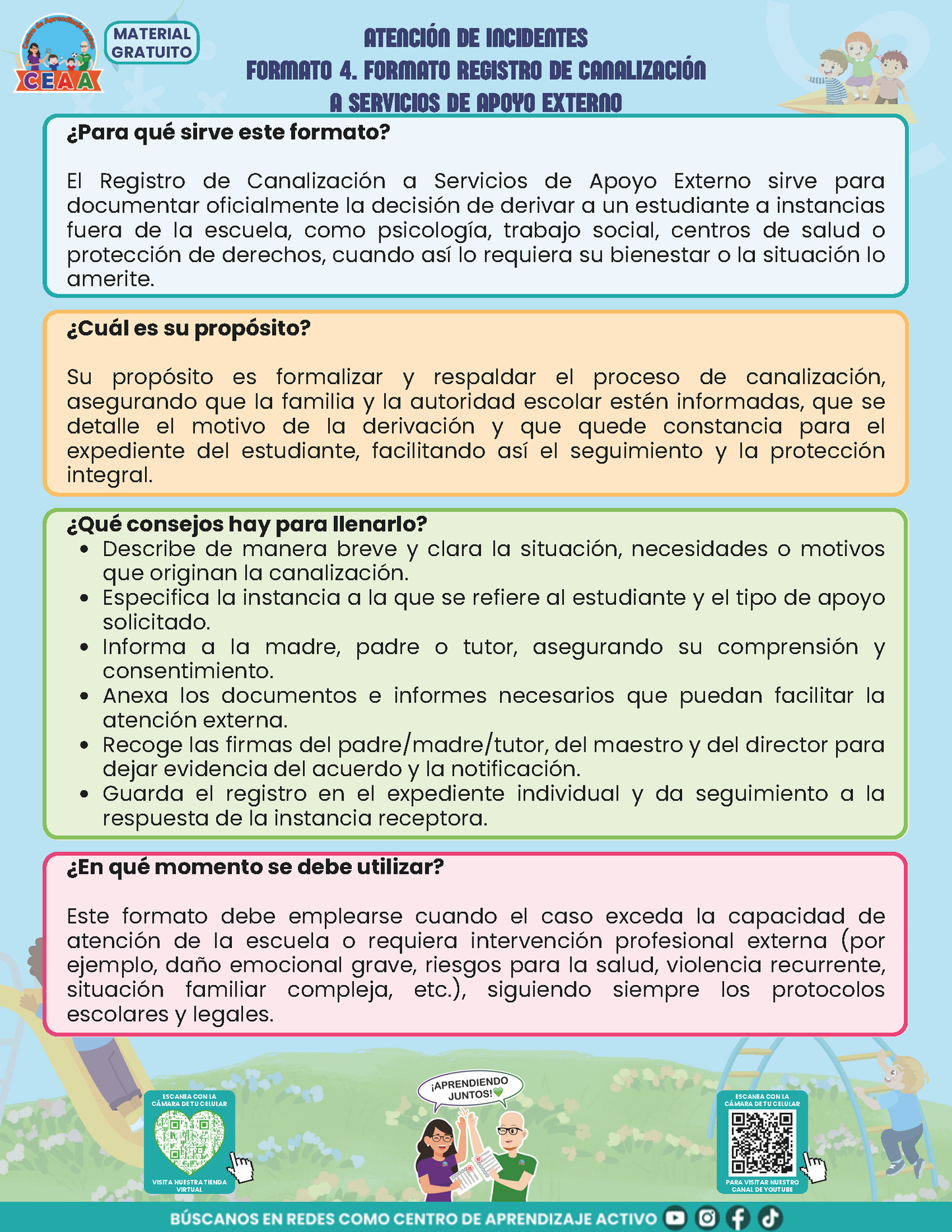 BITÁCORA PARA LA PREVENCIÓN, REGISTRO Y ATENCIÓN DE INCIDENCIAS Y ACOSO ESCOLAR - V1