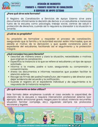 BITÁCORA PARA LA PREVENCIÓN, REGISTRO Y ATENCIÓN DE INCIDENCIAS Y ACOSO ESCOLAR - V1
