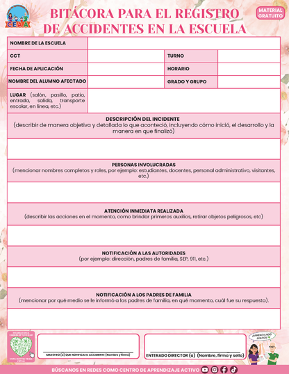 Bitácora Para la Prevención. Registro y Atención de Incidentes y Acoso Escolar Versión 3