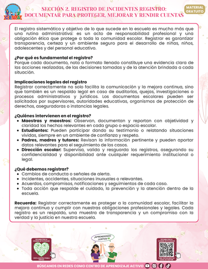 Bitácora Para la Prevención. Registro y Atención de Incidentes y Acoso Escolar Versión 4