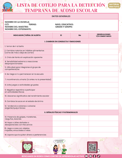 Bitácora Para la Prevención. Registro y Atención de Incidentes y Acoso Escolar Versión 4