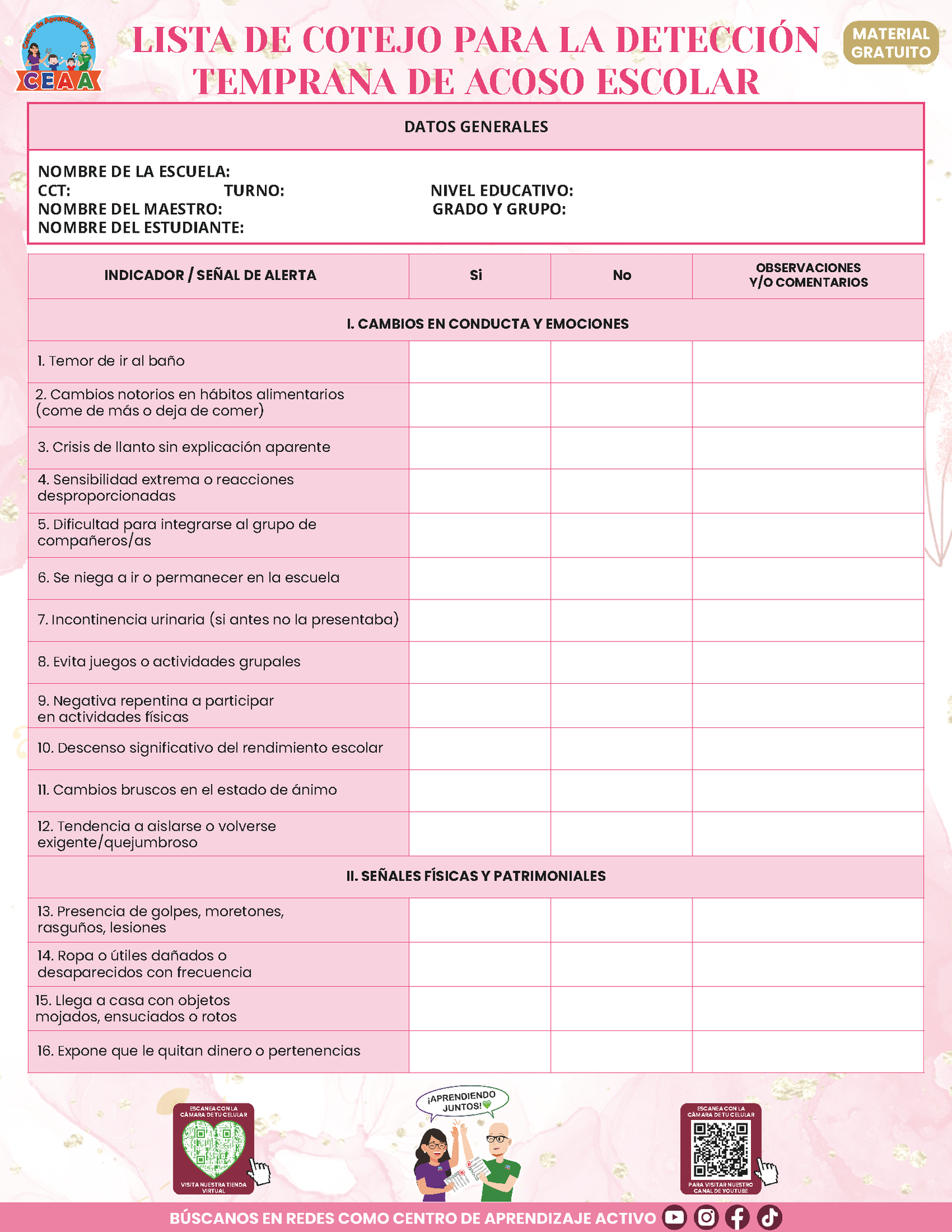 Bitácora Para la Prevención. Registro y Atención de Incidentes y Acoso Escolar Versión 4.