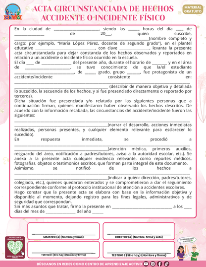 Bitácora Para la Prevención. Registro y Atención de Incidentes y Acoso Escolar Versión 4.