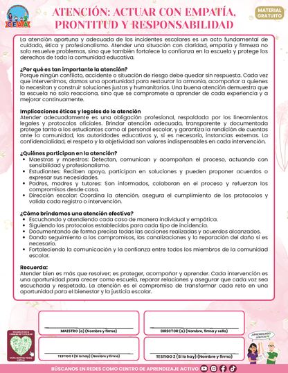 Bitácora Para la Prevención. Registro y Atención de Incidentes y Acoso Escolar Versión 4