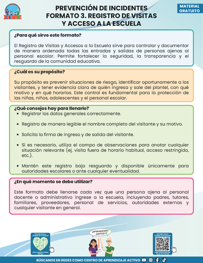 BITÁCORA PARA LA PREVENCIÓN, REGISTRO Y ATENCIÓN DE INCIDENCIAS Y ACOSO ESCOLAR en PDF Versión 2