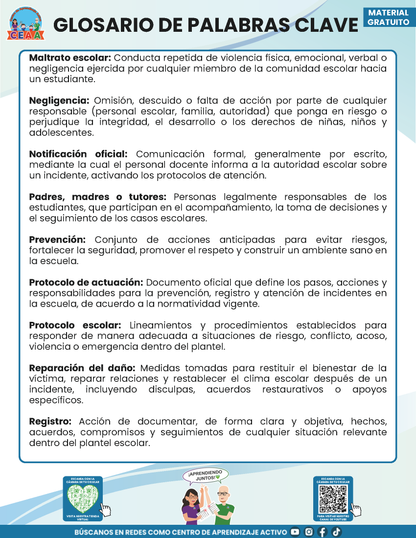 BITÁCORA PARA LA PREVENCIÓN, REGISTRO Y ATENCIÓN DE INCIDENCIAS Y ACOSO ESCOLAR en PDF Versión 2