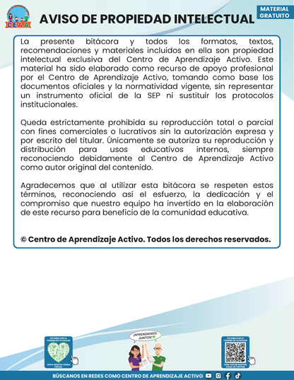 BITÁCORA PARA LA PREVENCIÓN, REGISTRO Y ATENCIÓN DE INCIDENCIAS Y ACOSO ESCOLAR en PDF Versión 2