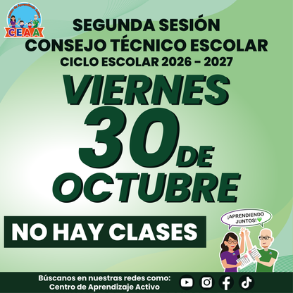 Aviso No Hay Clases Por CTE Octubre 2026