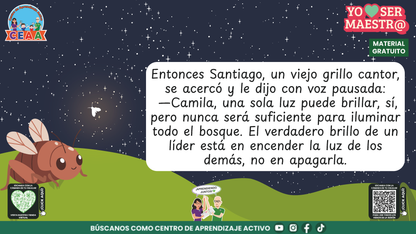 Historias para Maestros - CAMILA, LA LUCIÉRNAGA QUE APRENDIÓ A HACER BRILLAR A LOS DEMÁS en PDF