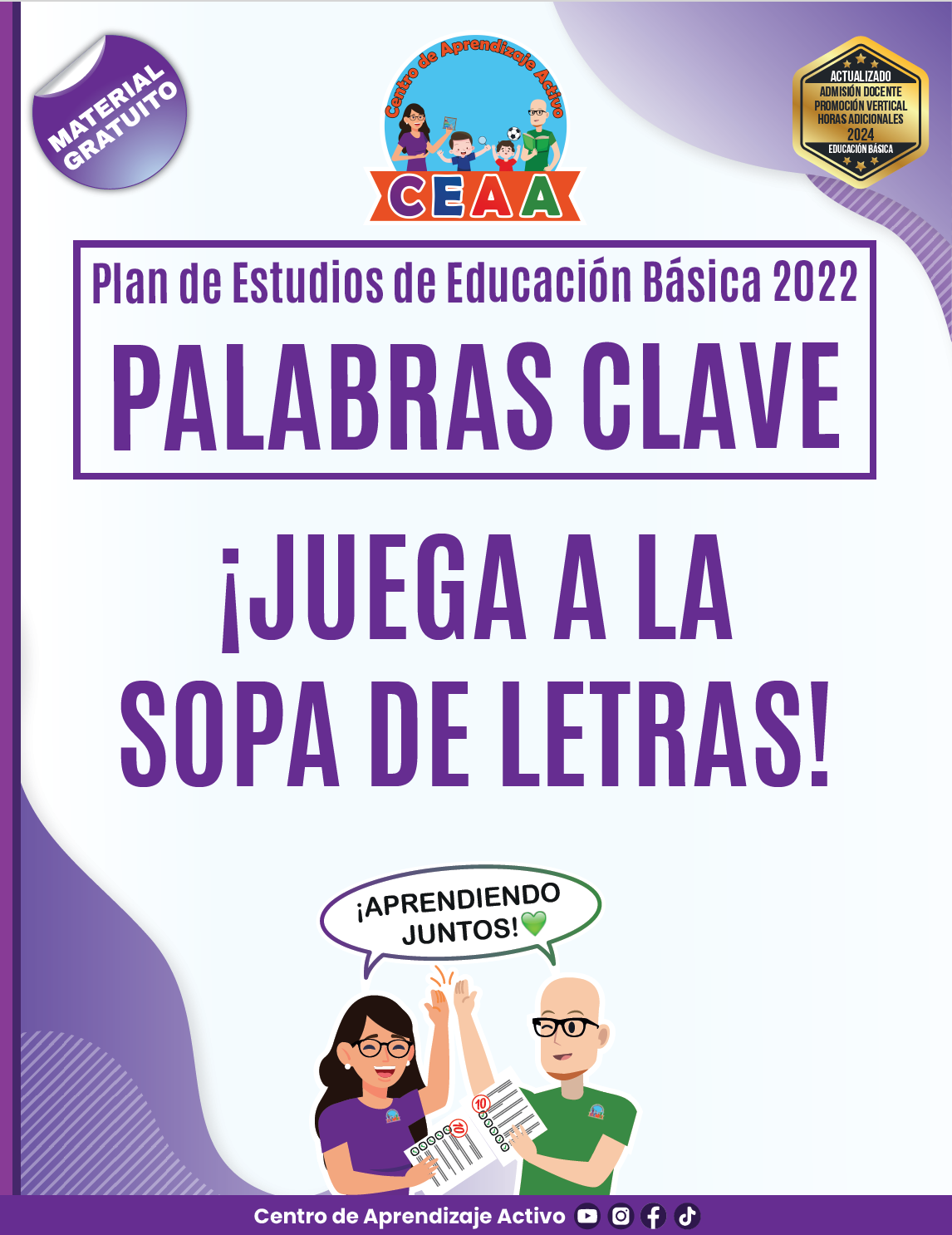 PALABRAS CLAVE Plan 2022 Sopa de letras ¡GRATIS!