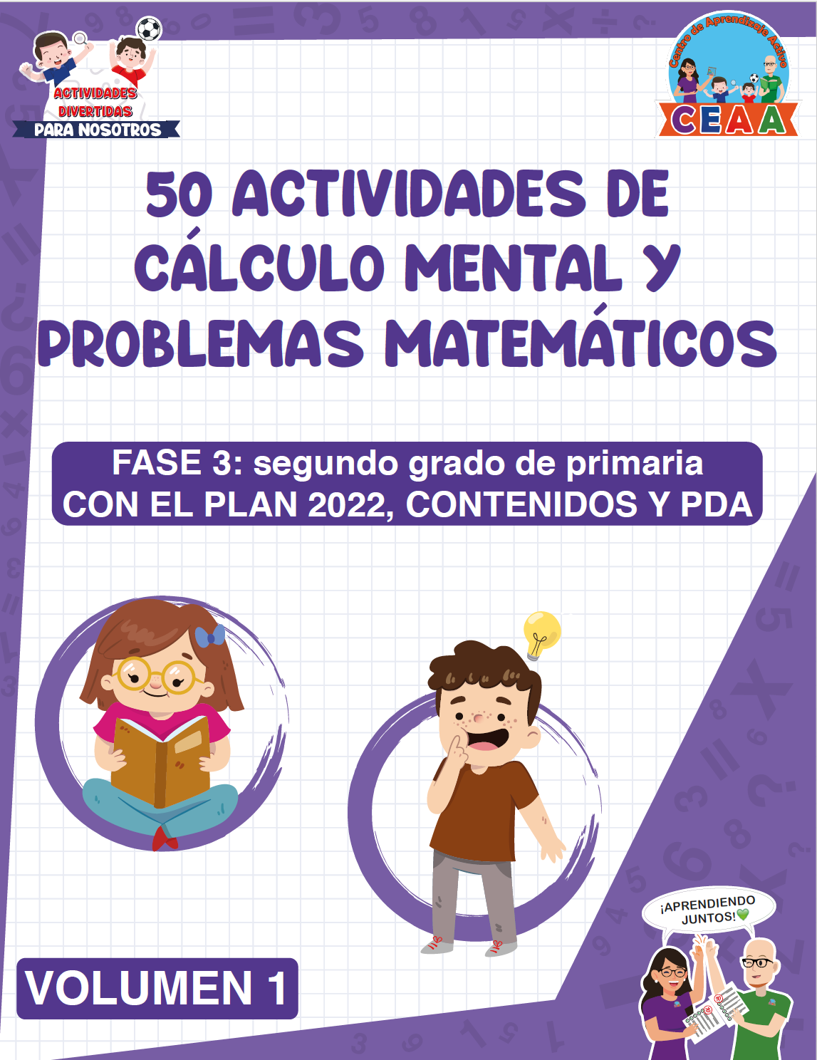 Cuadernillo MATEMÁTICAS 50 Actividades de Cálculo Mental y Problemas Matemáticos SEGUNDO Grado Primaria