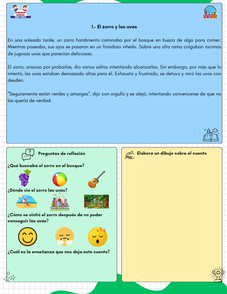 Cuadernillo COMPRENSIÓN LECTORA 35 Cuentos y Ejercicios PRIMERO y SEGUNDO Primaria