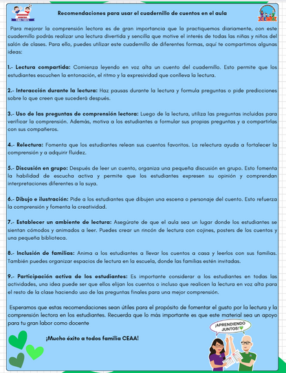 Cuadernillo COMPRENSIÓN LECTORA 35 Cuentos y Ejercicios PRIMERO y SEGUNDO Primaria