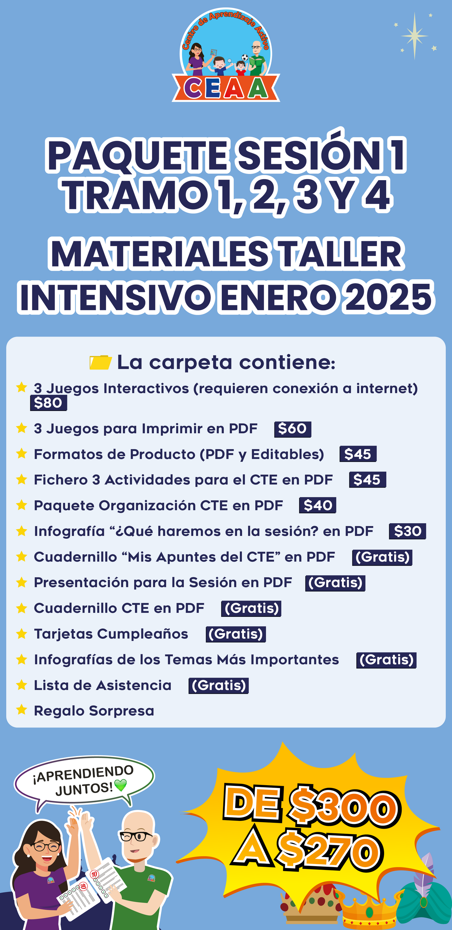 Paquete Completo Taller Intensivo Sesión 1 Enero 2025