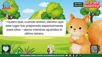 Historias para Maestros - Clara, la ardilla y la puerta del primer día en PDF