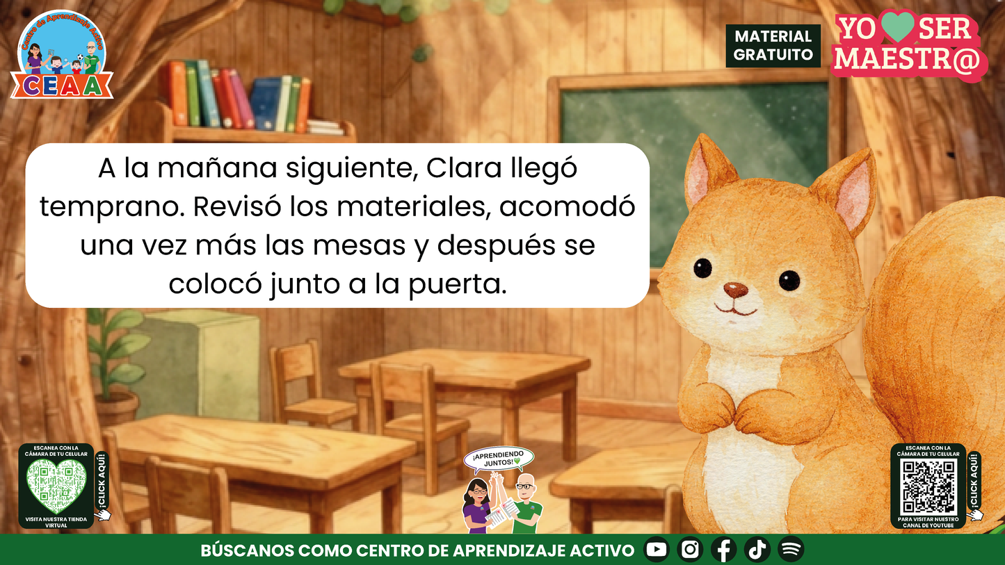 Historias para Maestros - Clara, la ardilla y la puerta del primer día en PDF