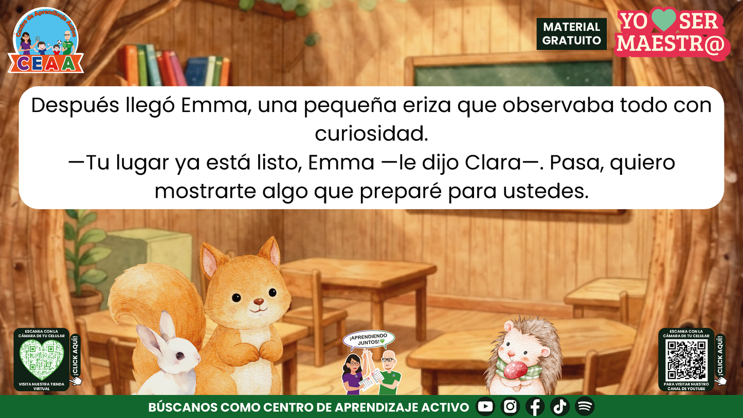 Historias para Maestros - Clara, la ardilla y la puerta del primer día en PDF
