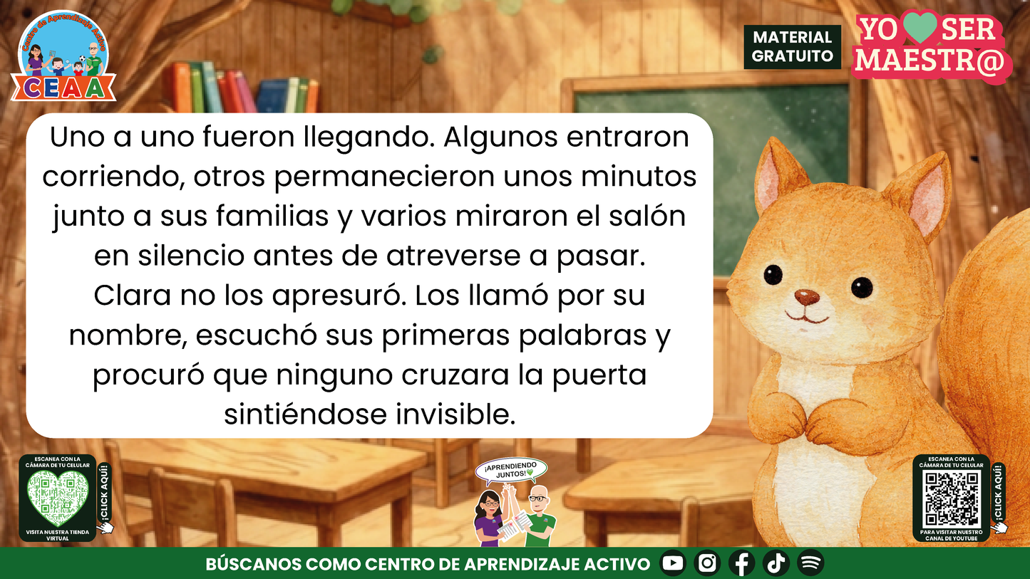 Historias para Maestros - Clara, la ardilla y la puerta del primer día en PDF