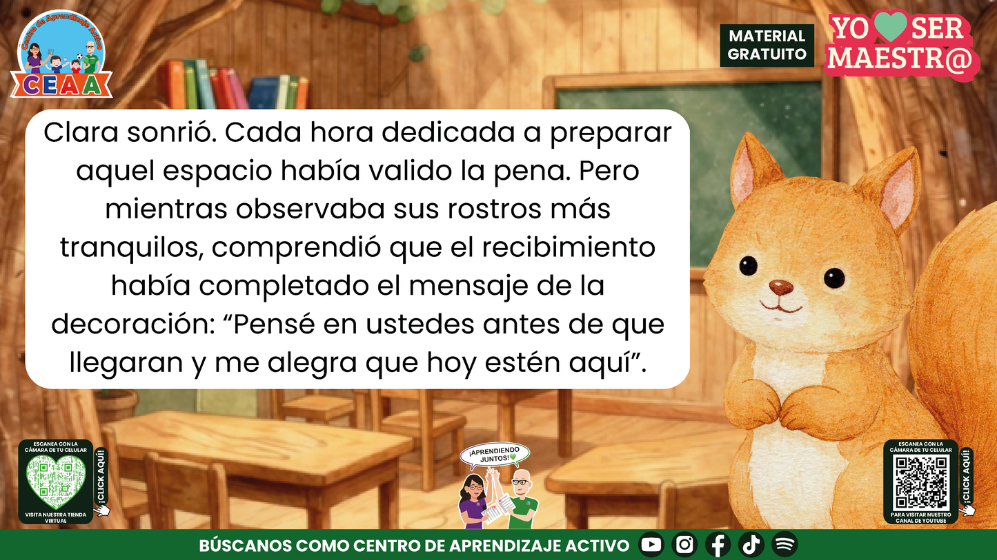 Historias para Maestros - Clara, la ardilla y la puerta del primer día en PDF