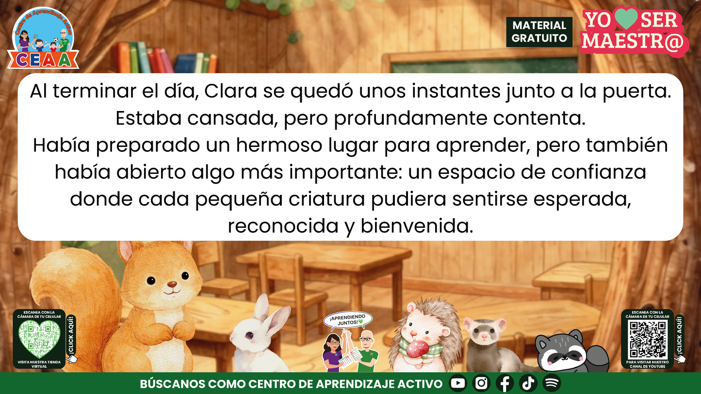Historias para Maestros - Clara, la ardilla y la puerta del primer día en PDF