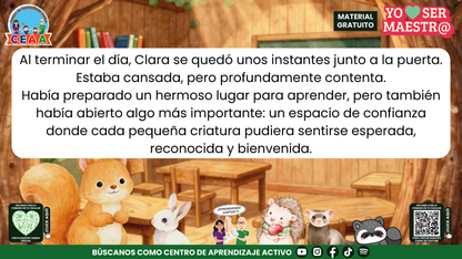 Historias para Maestros - Clara, la ardilla y la puerta del primer día en PDF