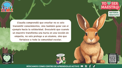 Historias para Maestros - CLAUDIA, LA MAESTRA CONEJO QUE ENSEÑÓ A VER CON EL CORAZÓN en PDF