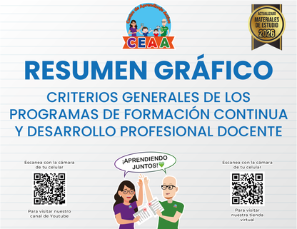 Resumen Gráfico Criterios Generales de los Programas de Formación Continua y Desarrollo Profesional Docente