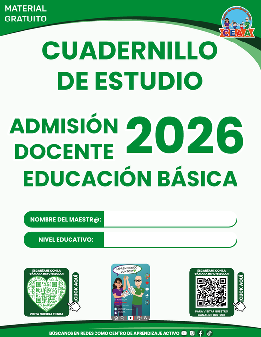 Cuadernillo Admisión Docente Educación Básica 2026 en PDF