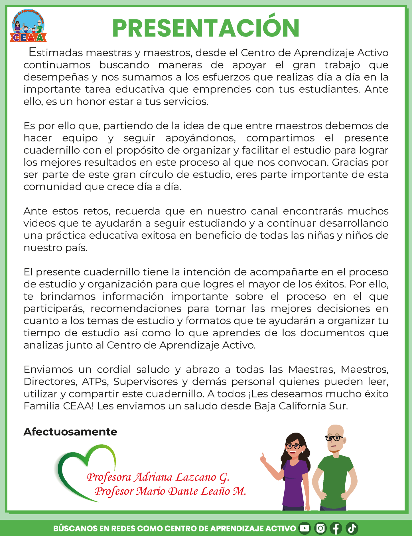 Cuadernillo Admisión Docente Educación Básica 2026