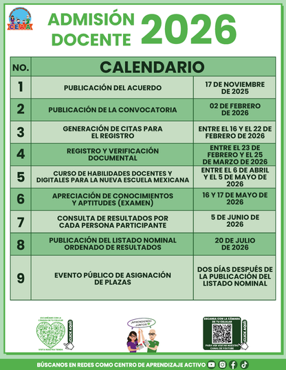 Cuadernillo Admisión Docente Educación Básica 2026