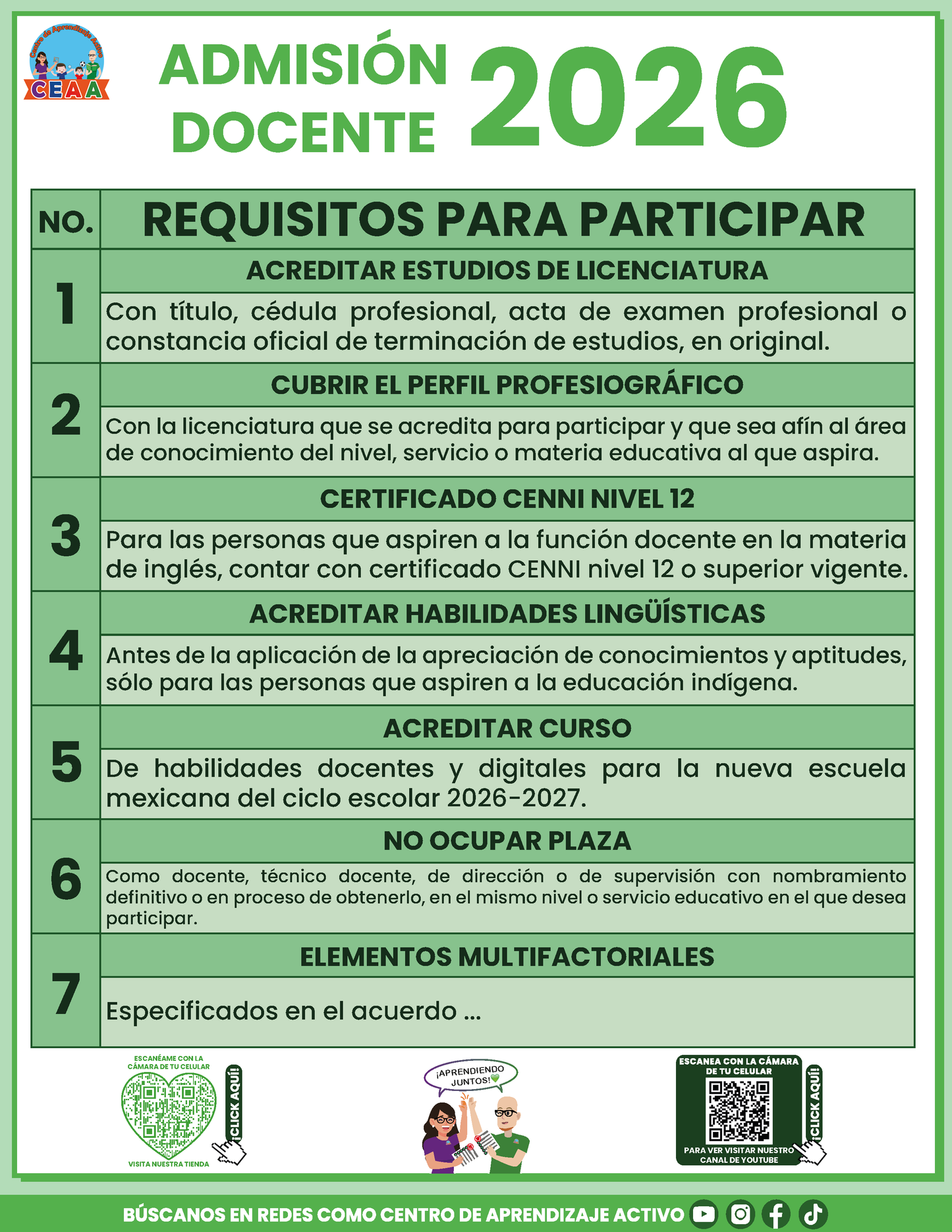 Cuadernillo Admisión Docente Educación Básica 2026